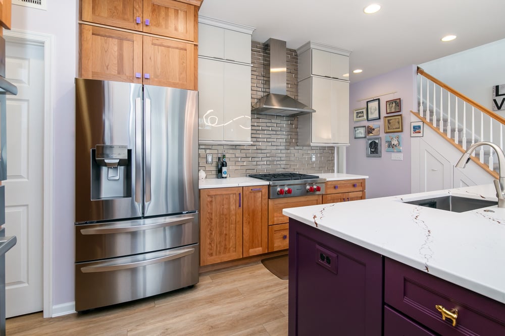 modern colorful kitchen