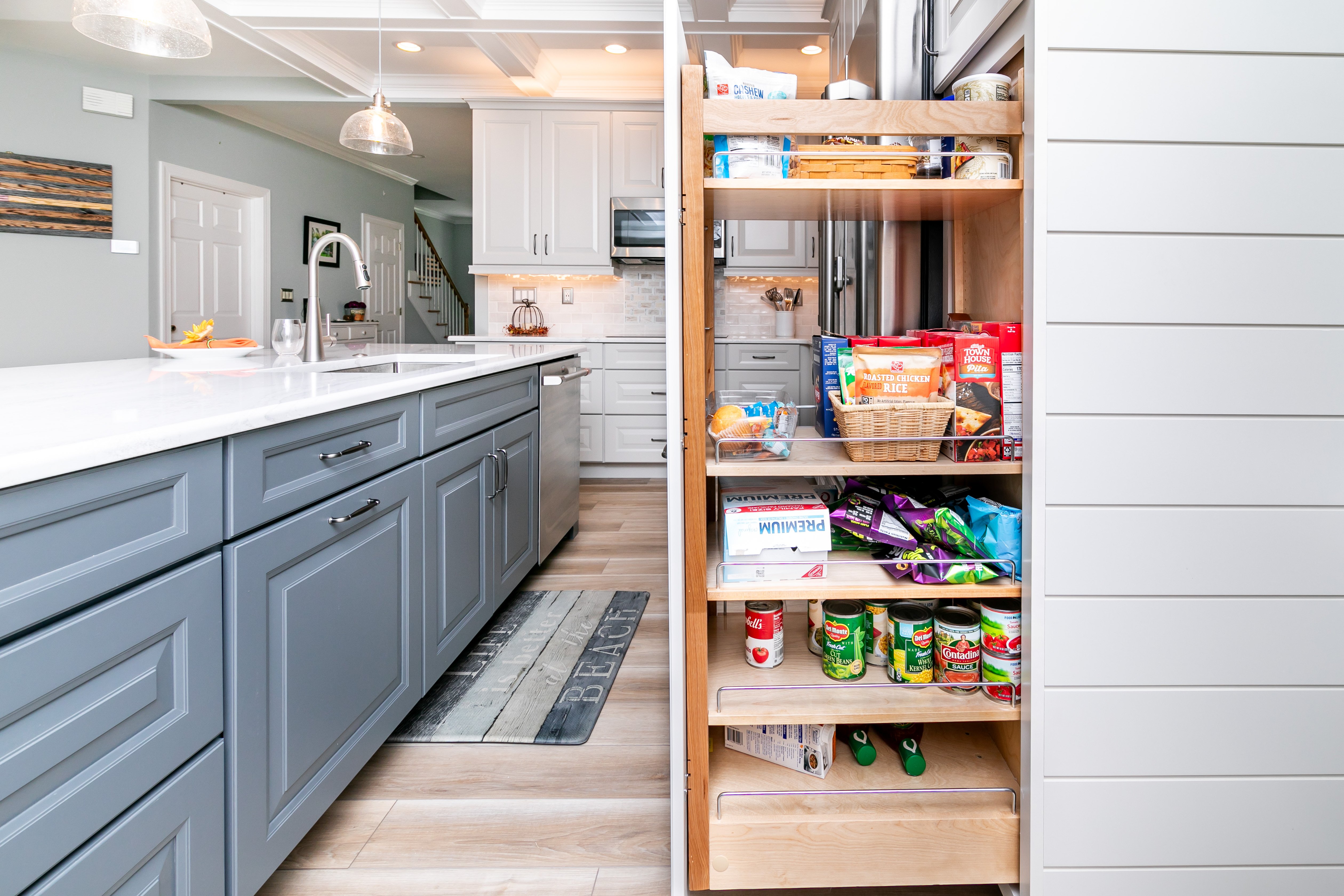 hidden kitchen organization